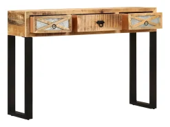 Hot Mesa consola 110x30x76 cm madeira de mangueira maciça PT402902 Castanho