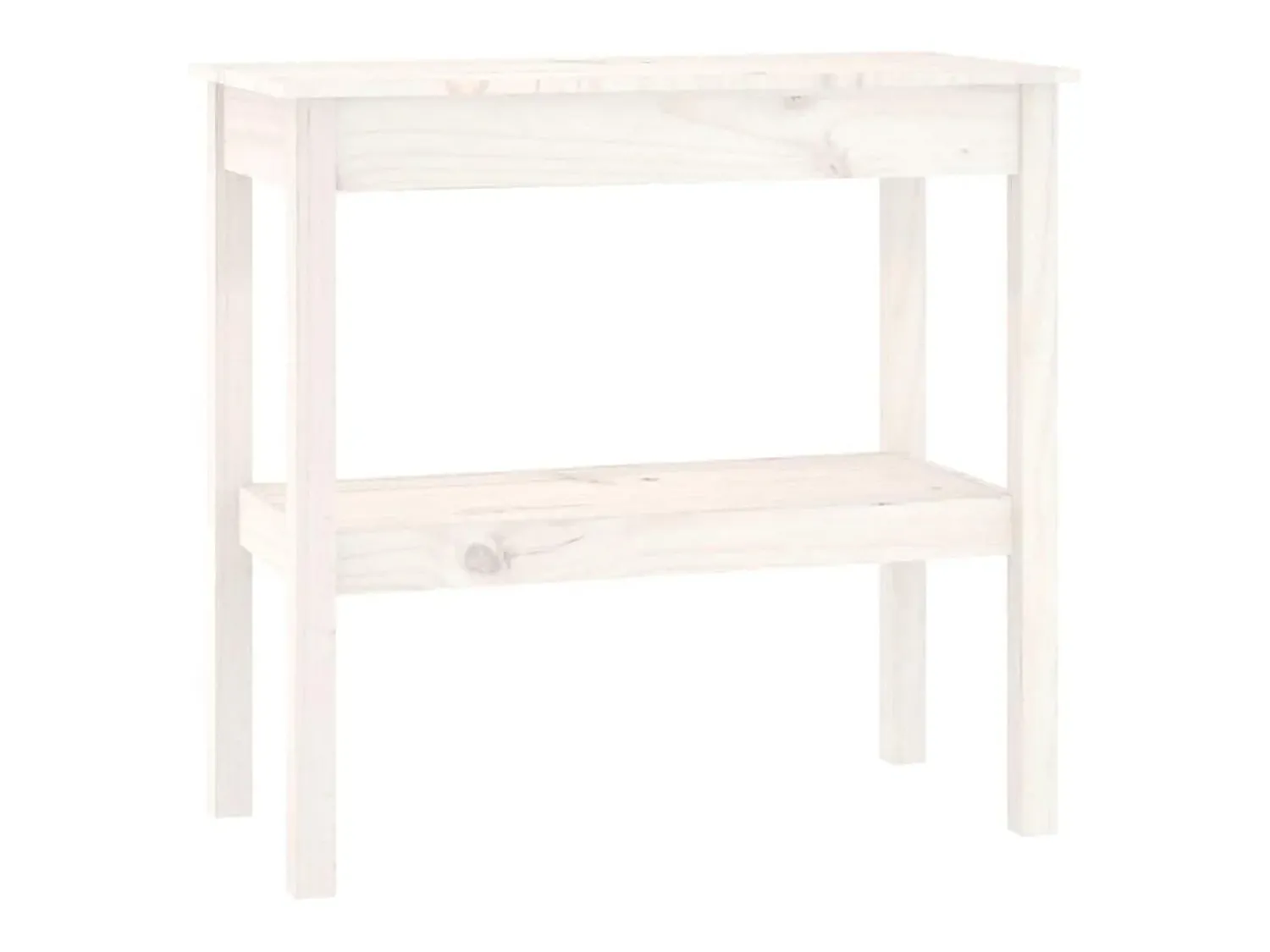 vidaxl Mesa consola 80x40x75 cm madeira de pinho maciça^ Consola