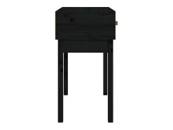 Consola| Mesa consola 76,5x40x75 cm madeira de pinho maciça PT554853 Preto
