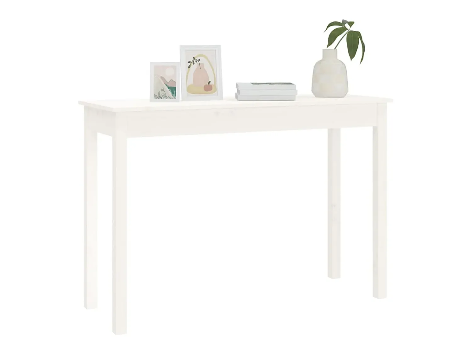 Mesa consola 110x40x75 cm madeira de pinho maciça PT779134^ Consola