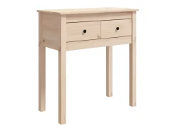 Mesa consola 70x35x75 cm madeira de pinho maciço PT953049^ Consola