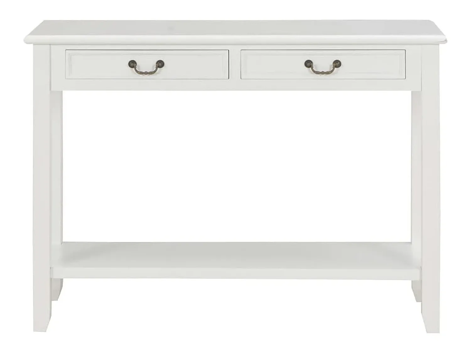 Consola* Mesa consola 110x35x80 cm madeira PT526075 Branco