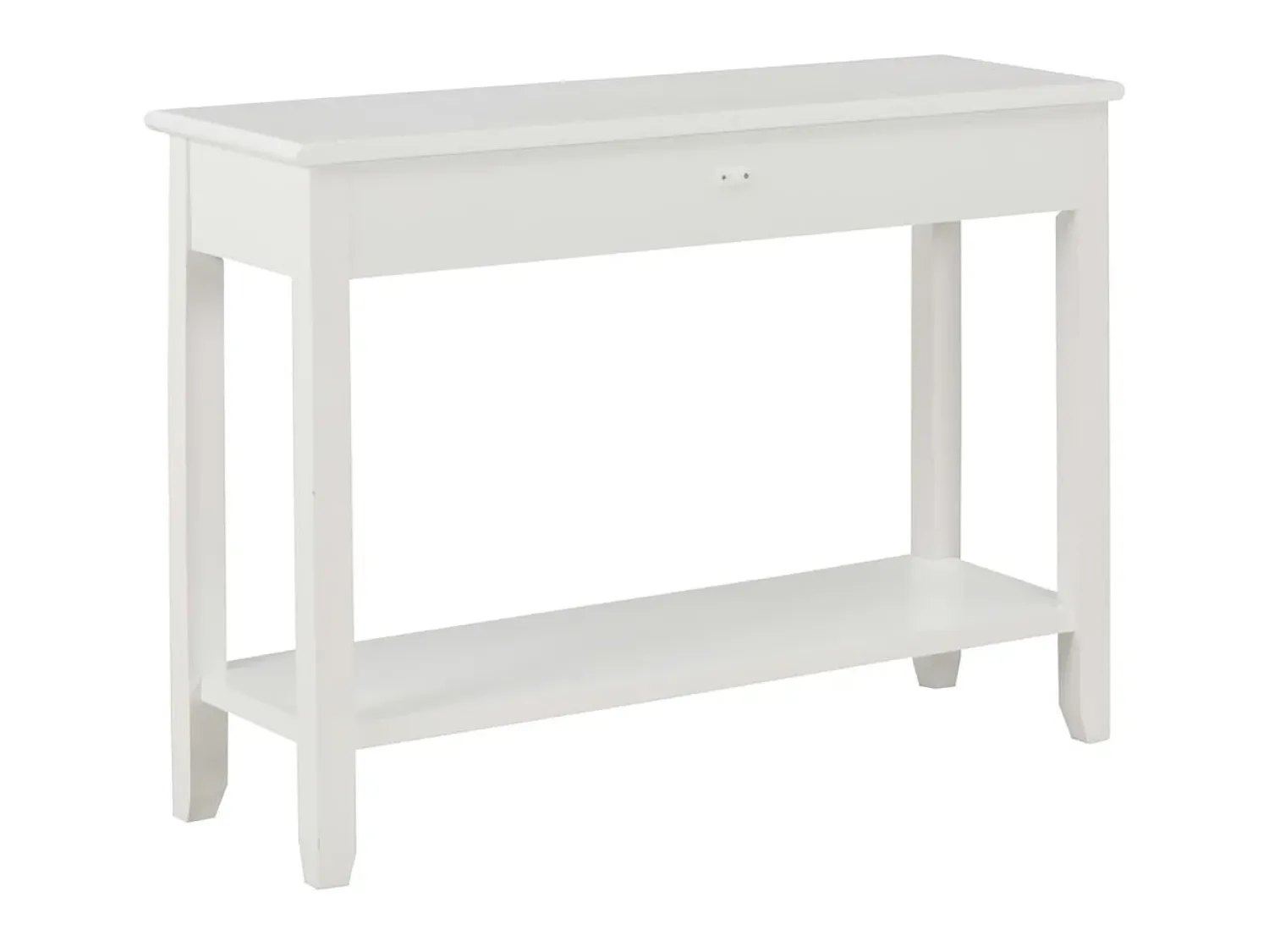Consola* Mesa consola 110x35x80 cm madeira PT526075 Branco