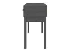 Consola| Mesa consola 114x40x75 cm madeira de pinho maciça PT897707 Cinzento