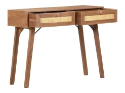 Consola| Mesa consola 100x35x76 cm madeira de mangueira maciça PT636254 Castanho