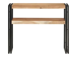 Consola| Mesa consola 90x30x75 cm madeira de acácia maciça PT209061 Castanho