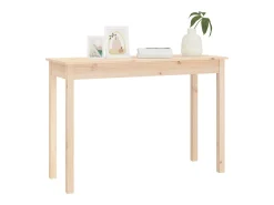 Consola|vidaxl Mesa consola 110x40x75 cm madeira de pinho maciça Natural claro