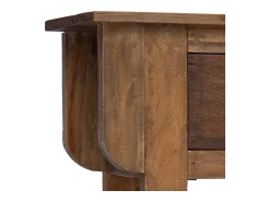 Consola|vidaxl Mesa consola 80x35x80 cm mistura de madeiras recicladas Natural claro
