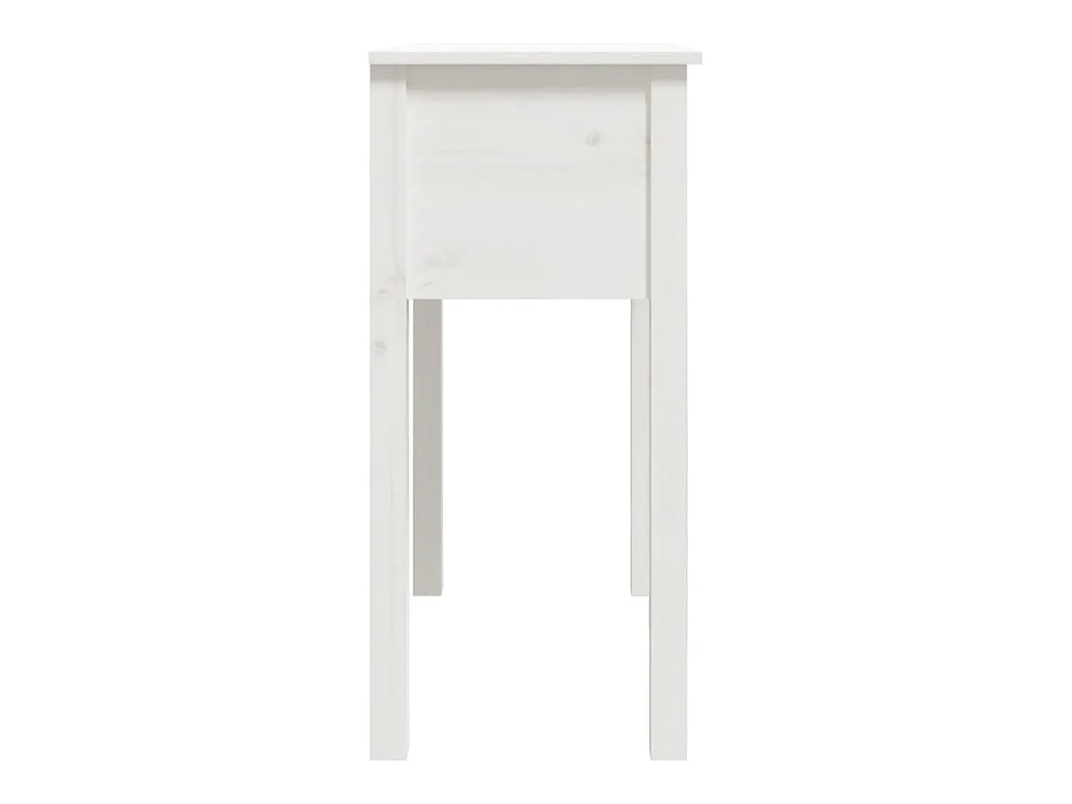 Discount vidaxl Mesa consola 70x35x75 cm pinho maciço Branco