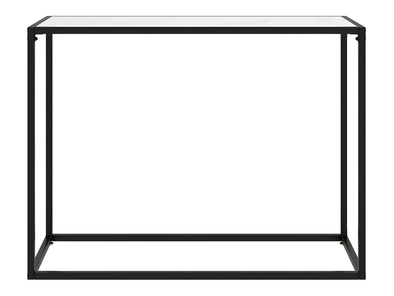 Discount Mesa consola 100x35x75 cm vidro temperado PT231842 Branco