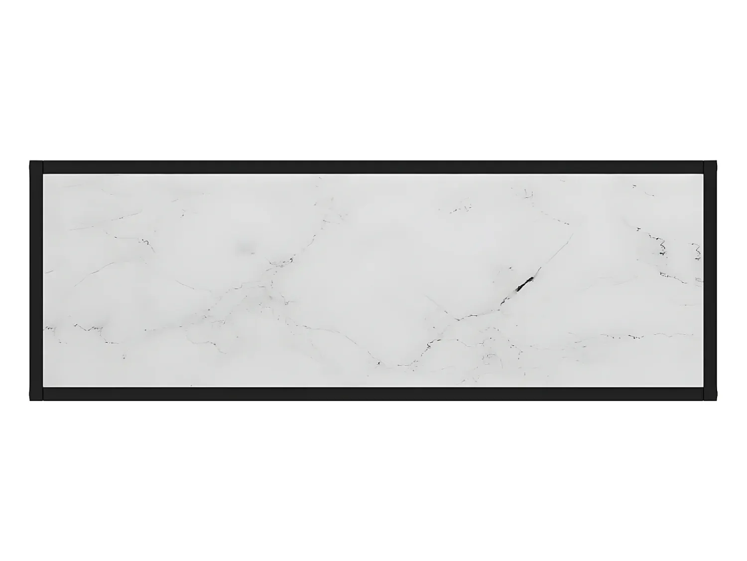 Discount Mesa consola 100x35x75 cm vidro temperado PT231842 Branco