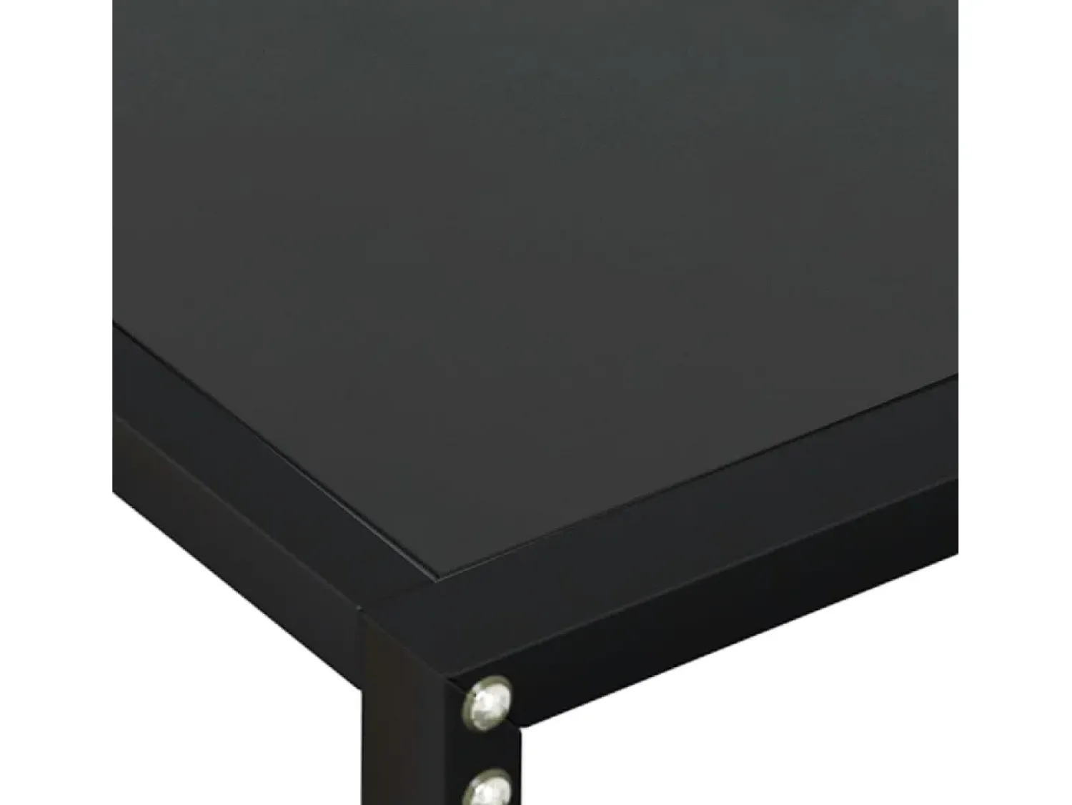 Consola|vidaxl Mesa consola 200x35x75,5 cm vidro temperado Preto