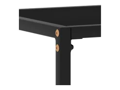 Consola* Mesa consola 120x35x75 cm vidro temperado PT577739 Preto
