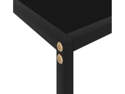 Consola*vidaxl Mesa consola 60x35x75 cm vidro temperado Preto