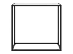 Consola| Mesa consola 80x35x75 cm vidro temperado PT601403 Branco