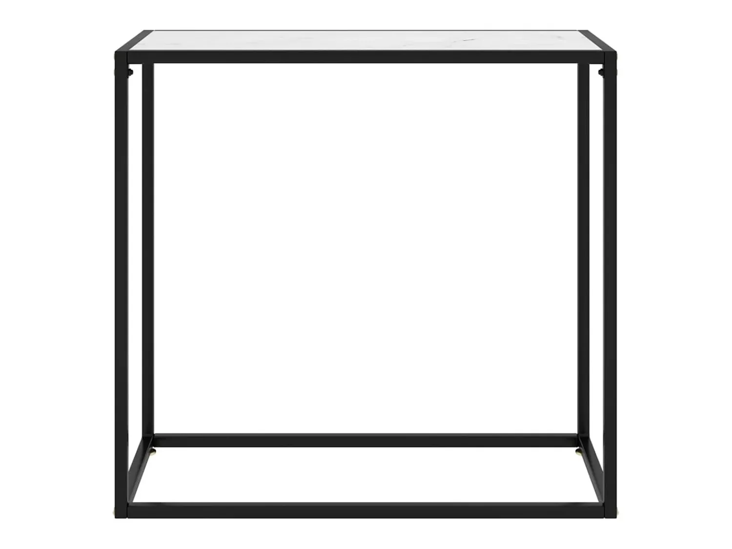 Consola| Mesa consola 80x35x75 cm vidro temperado PT601403 Branco