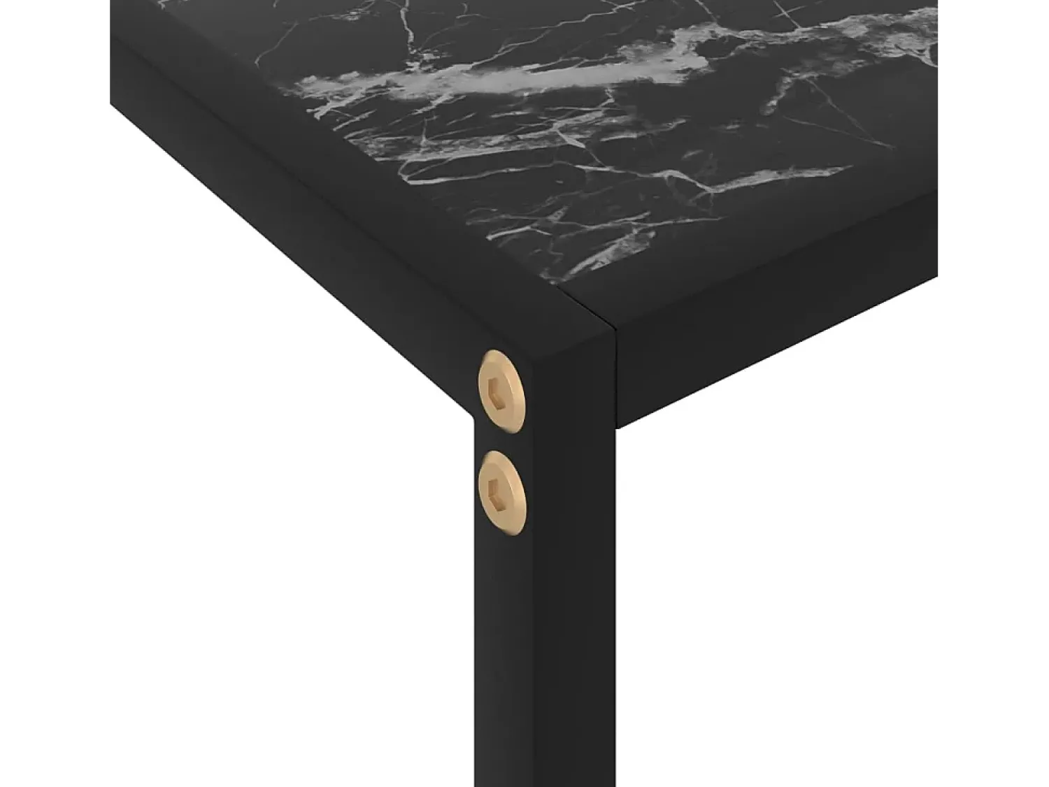 Consola|vidaxl Mesa consola 100x35x75 cm vidro temperado Preto