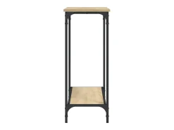 Consola* Mesa consola 101x30,5x75cm derivados de madeira carvalho sonoma PT151463 Castanho