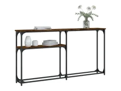 Consola| Mesa consola 145x22,5x75cm derivados de madeira carvalho fumado PT627801 Castanho