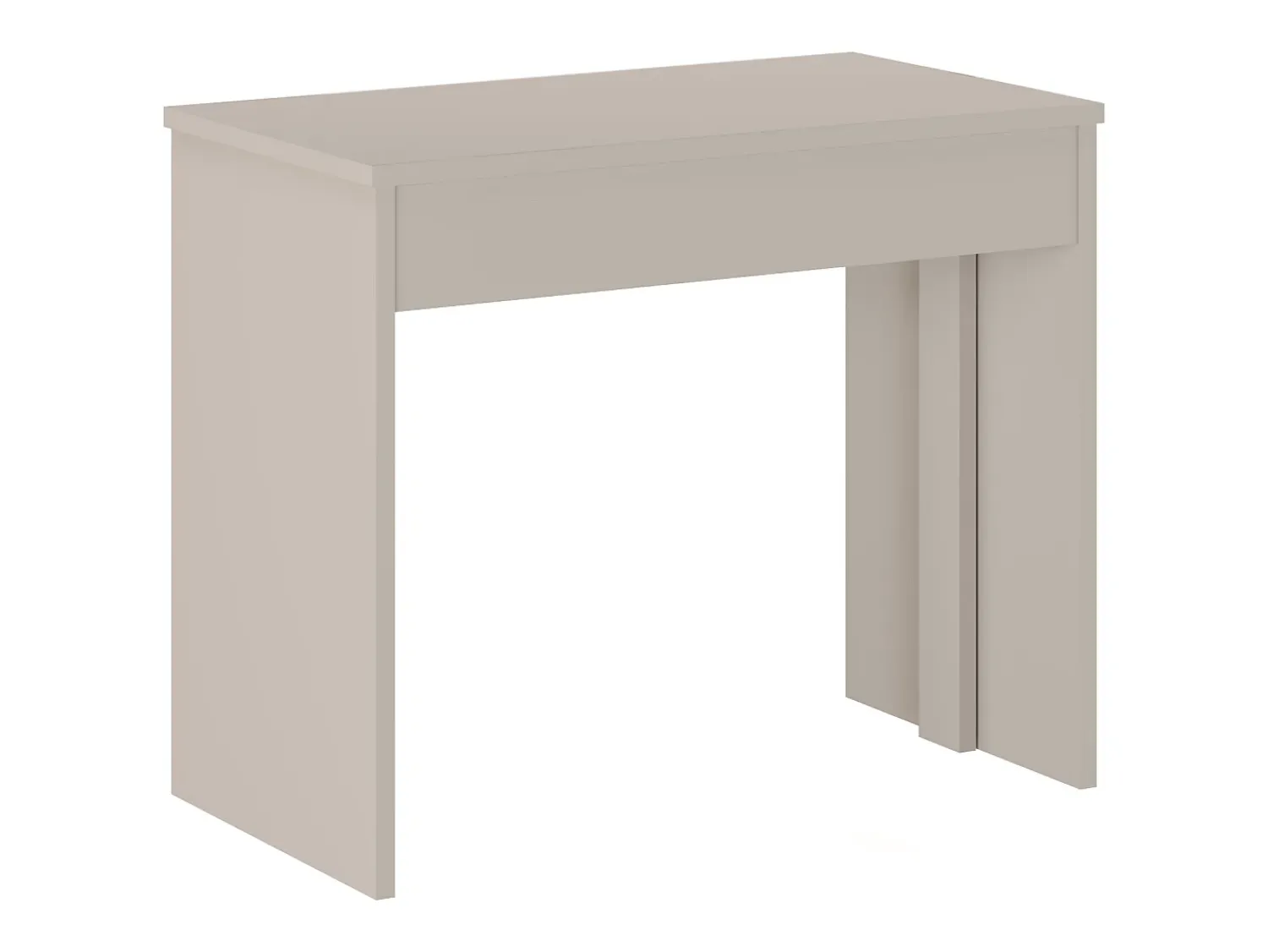 Vente-unique Mesa console extensível 12 lugares - 6 extensões - - ONEGA Bege