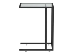 Mesa De Apoio|vidaxl Mesa de apoio ao computador preto 50x35x65 cm vidro temperado Preto / Cinzento