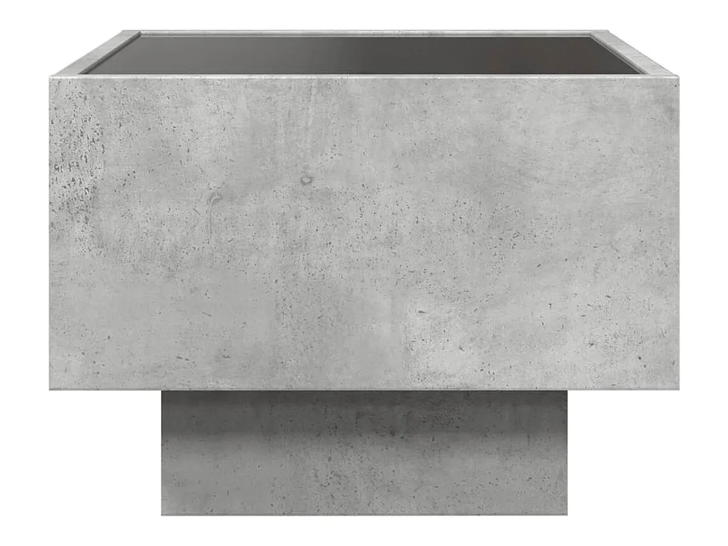 Mesa De Centro*vidaxl Mesa de apoio c/ LEDs 40x40x30 cm derivados de madeira Cinzento