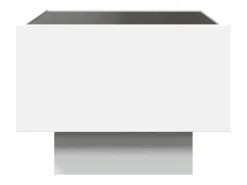 Mesa De Centro*vidaxl Mesa de apoio c/ LEDs 40x40x30 cm derivados de madeira Branco