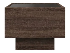 vidaxl Mesa de apoio c/ LEDs 40x40x30 cm derivados de madeira^ Mesa De Centro