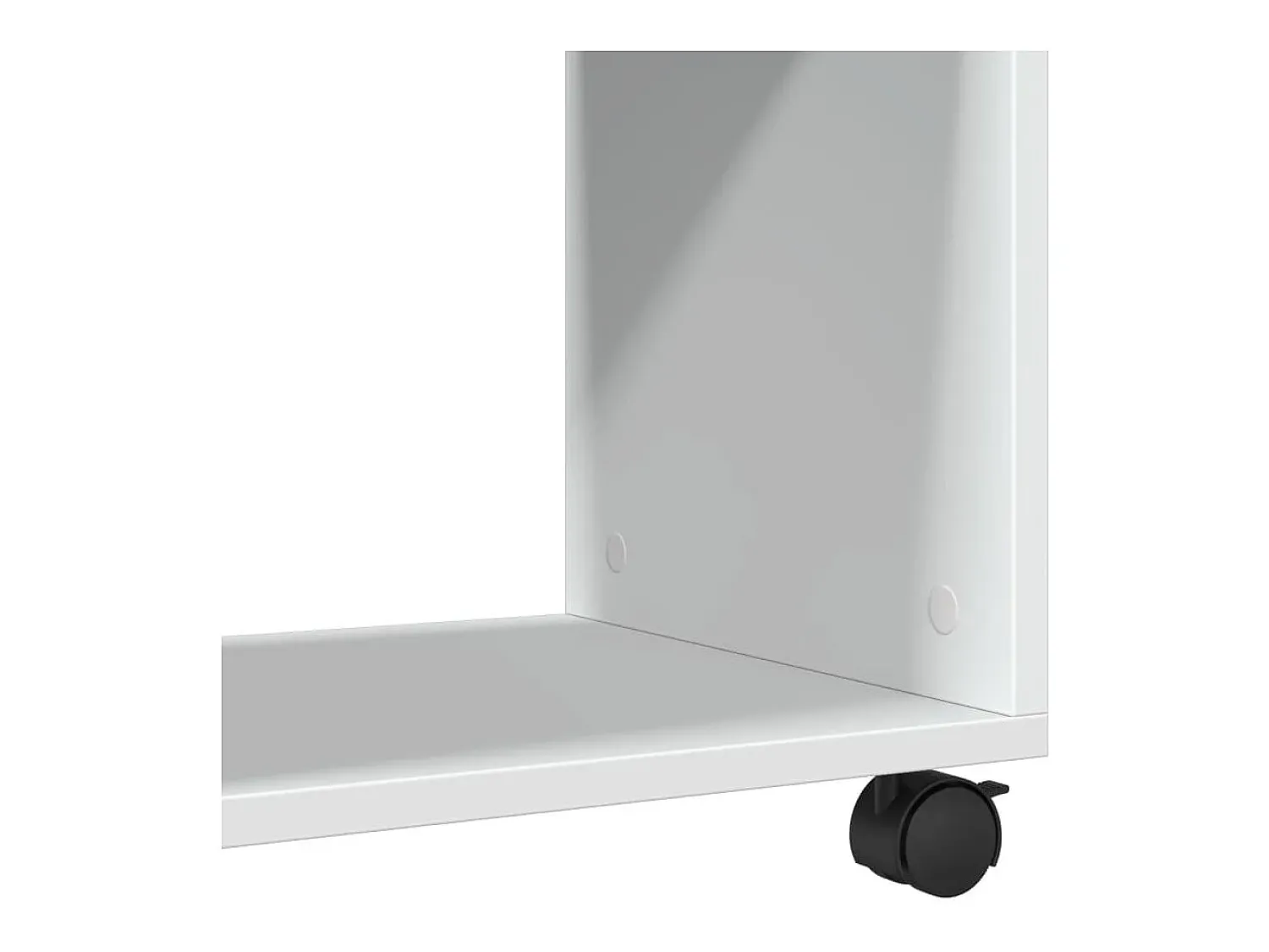 Mesa De Apoio*vidaxl Mesa de apoio c/ rodas 70x35x60 cm derivados de madeira Branco