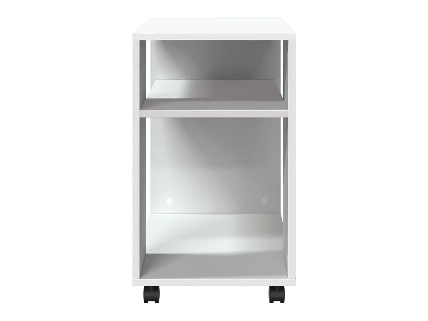 Mesa De Apoio*vidaxl Mesa de apoio c/ rodas 70x35x60 cm derivados de madeira Branco