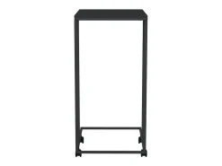 Mesa de apoio c/ rodas 40x30x63,5cm derivados de madeira preta PT394404^ Mesa De Apoio