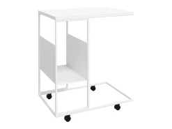 Mesa De Apoio|vidaxl Mesa de apoio c/ rodas 55x36x63,5cm derivados de madeira Branco