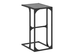 Mesa De Apoio*vidaxl Mesa de apoio com vidro 40x30x61,5 cm aço Preto