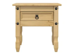 Mesa De Apoio|vidaxl Mesa de apoio Corona 50x50x50 cm madeira de pinho maciça Natural claro