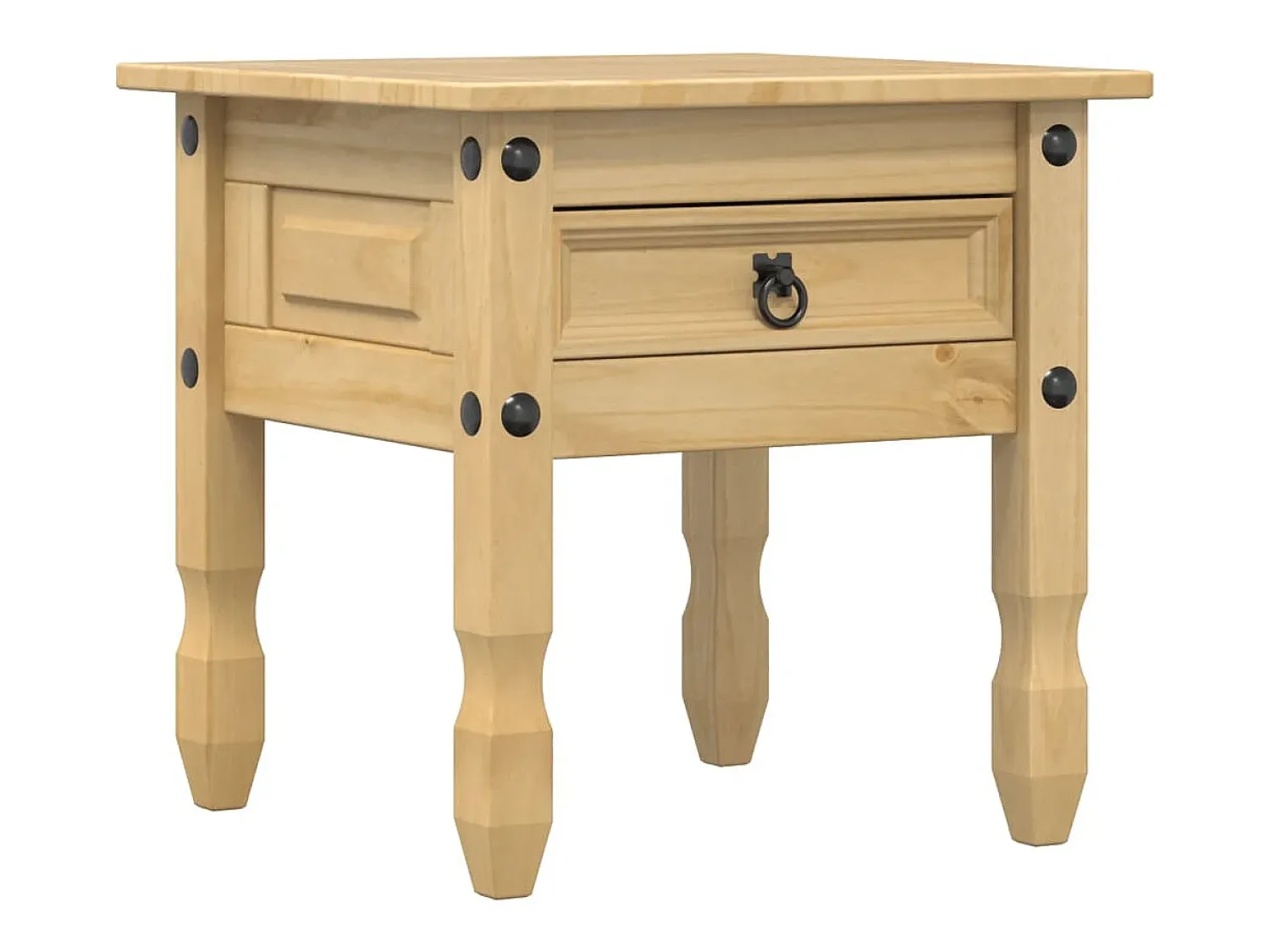 Mesa De Apoio|vidaxl Mesa de apoio Corona 50x50x50 cm madeira de pinho maciça Natural claro
