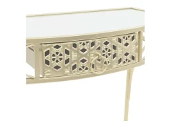 Mesa De Apoio|vidaxl Mesa de apoio de estilo francês metal 82x39x76 cm Dourado
