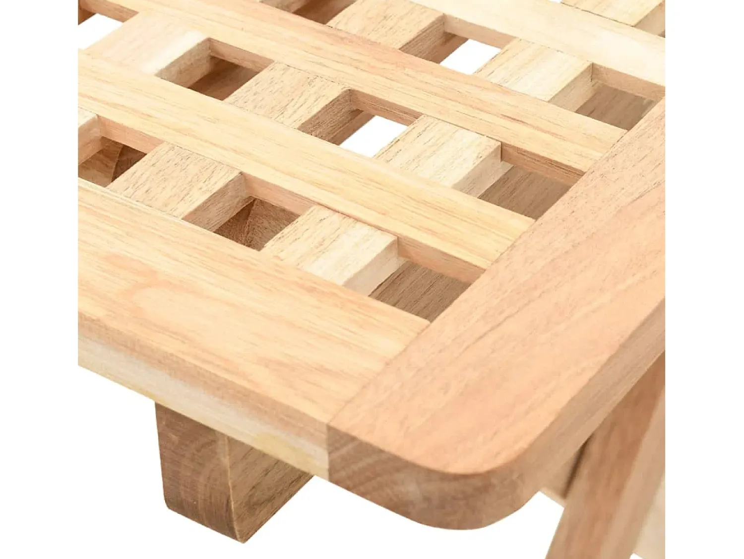 New vidaxl Mesa de apoio dobrável madeira de nogueira maciça 50x50x49 cm Bege