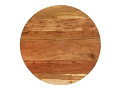 Mesa De Apoio* Mesa de apoio 60x(42-62) cm acácia maciça e ferro fundido PT277128 Castanho