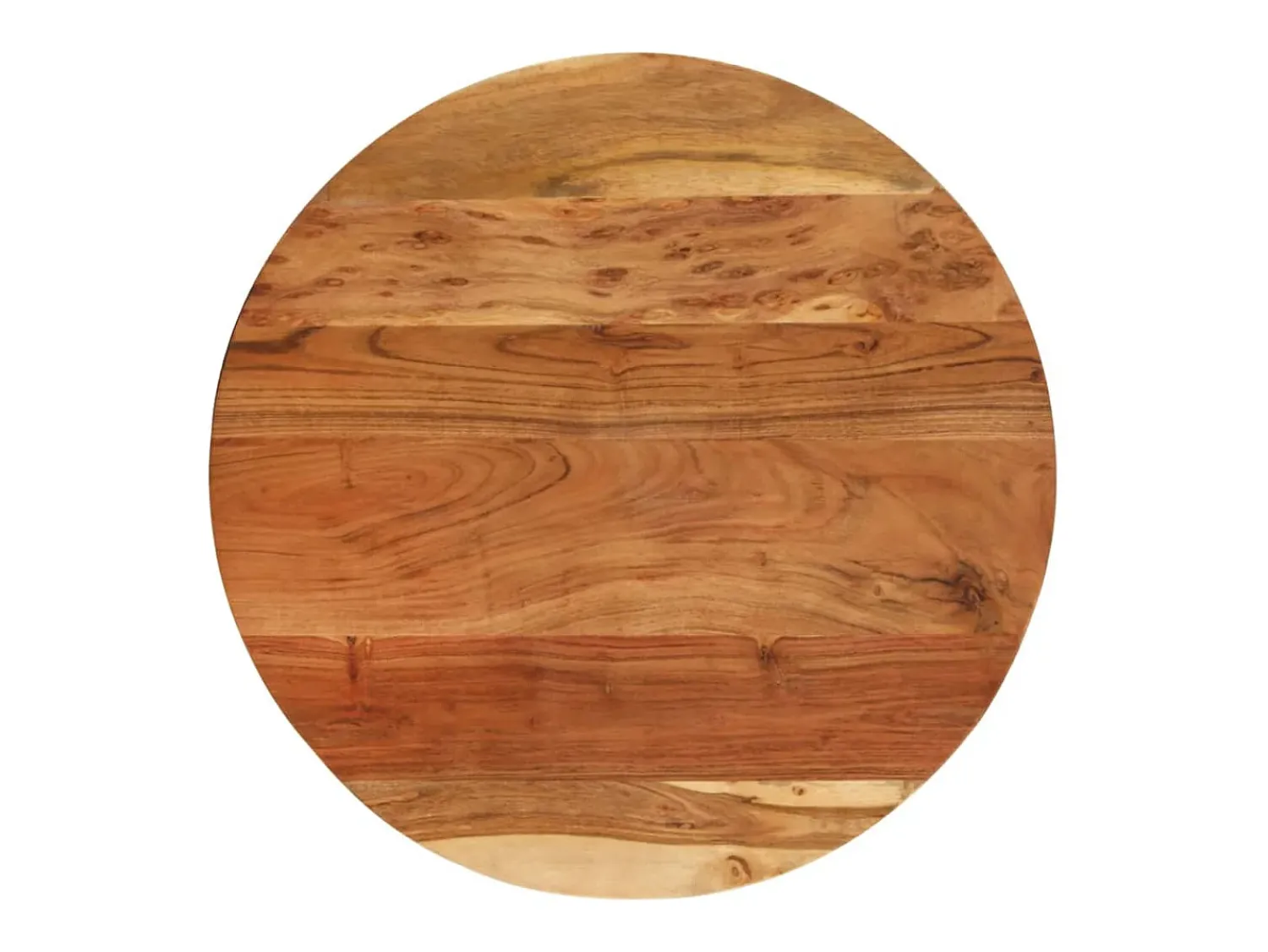 Mesa De Apoio* Mesa de apoio 60x(42-62) cm acácia maciça e ferro fundido PT277128 Castanho