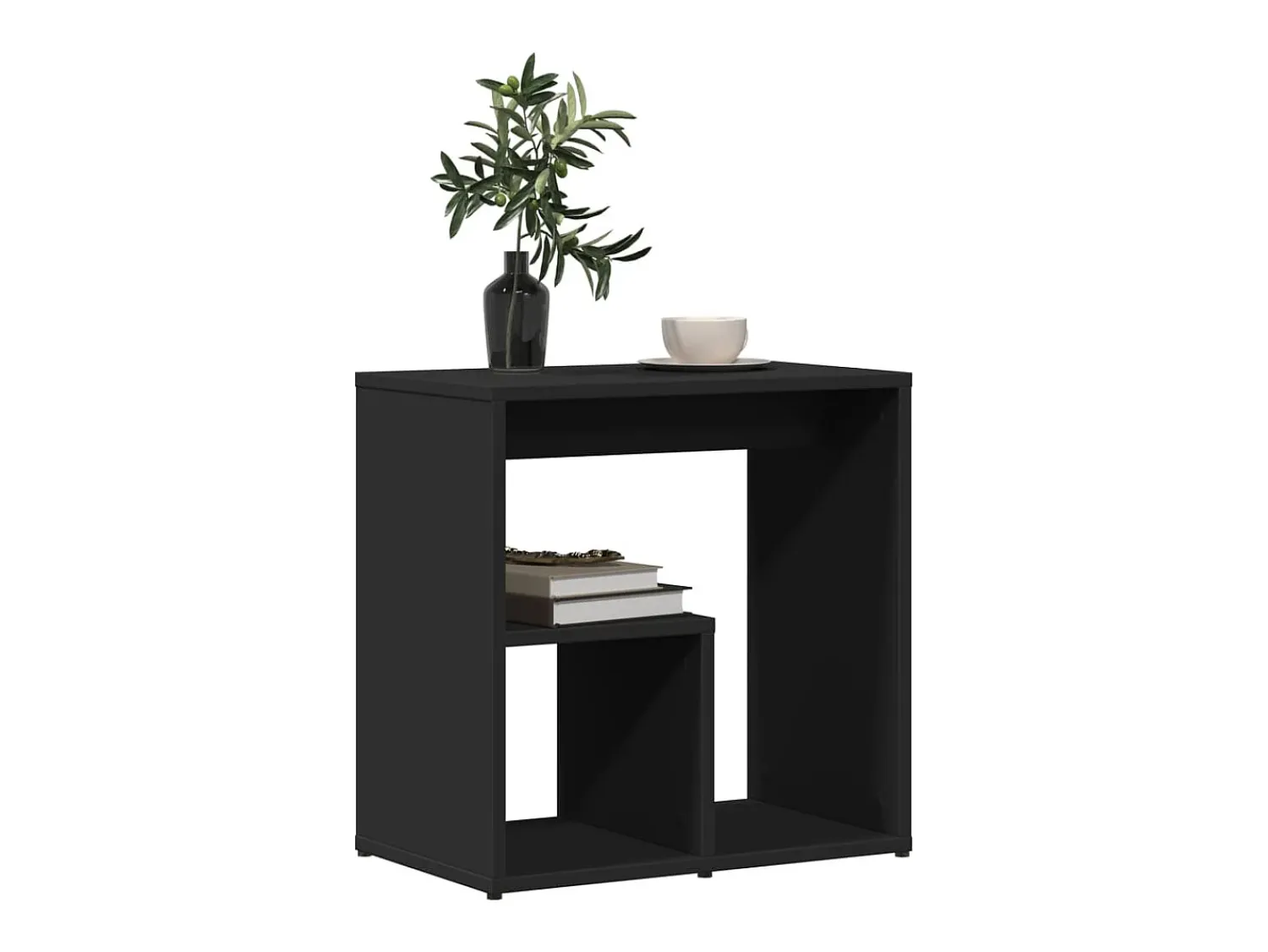Mesa De Apoio| Mesa de apoio 50x30x50 cm contraplacado PT420205 Preto