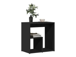 Mesa De Apoio*vidaxl Mesa de apoio 50x30x50 cm contraplacado Preto