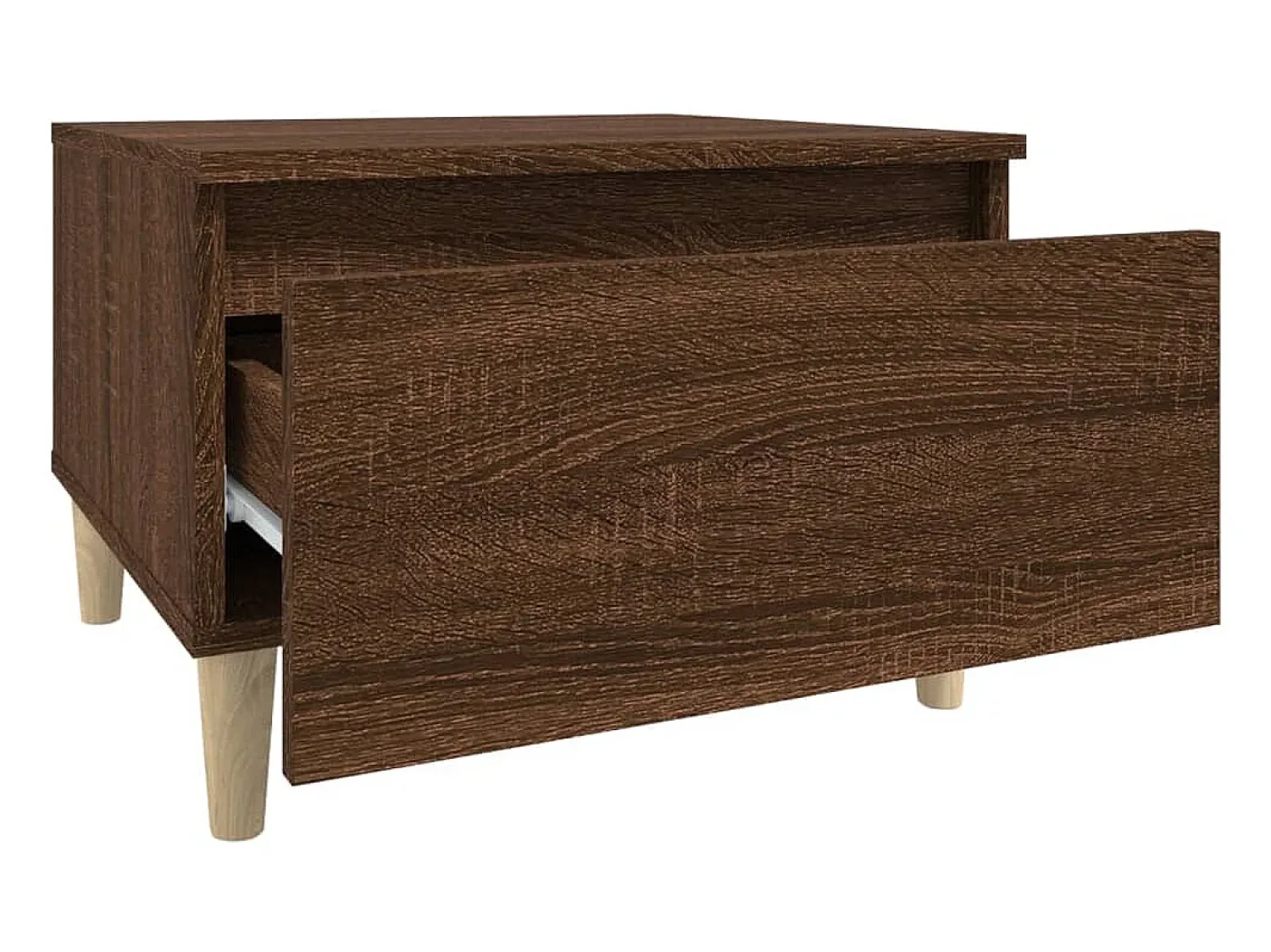 Mesa De Apoio*vidaxl Mesa de apoio 50x46x35 cm derivados madeira carvalho castanho Natural claro