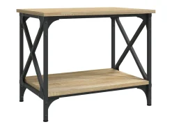 Mesa De Apoio* Mesa de apoio 55x38x45 cm derivados de madeira carvalho sonoma PT130889 Castanho
