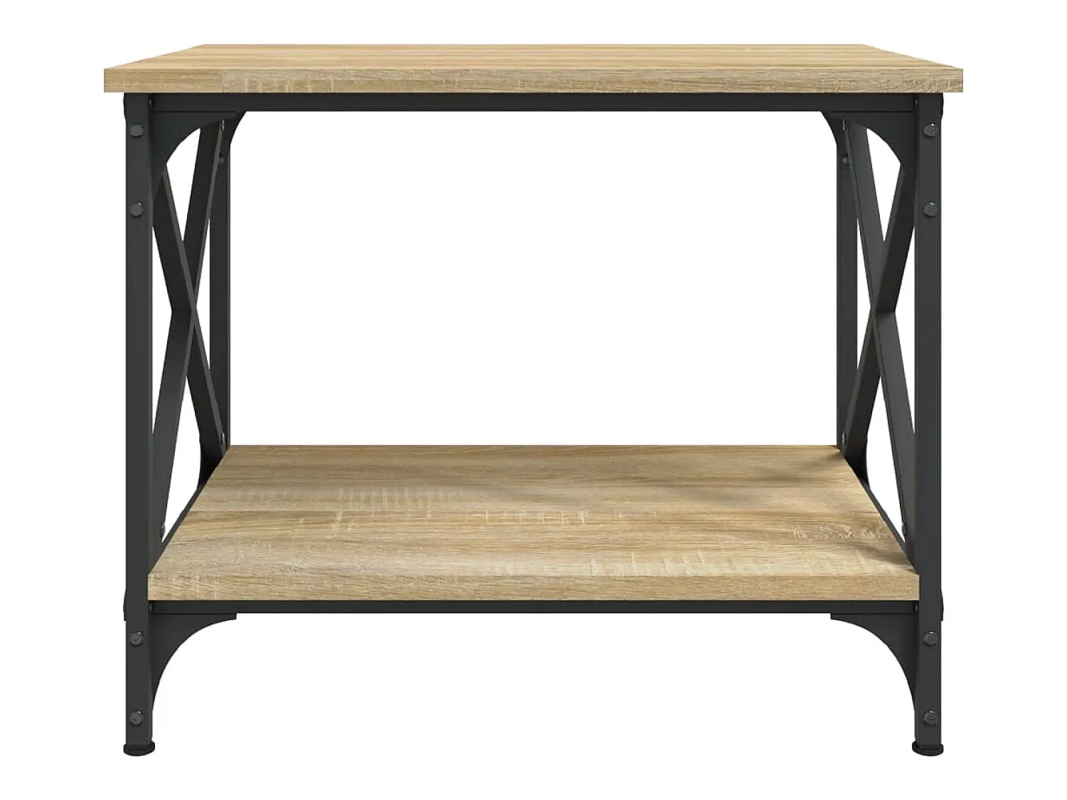 Mesa De Apoio* Mesa de apoio 55x38x45 cm derivados de madeira carvalho sonoma PT130889 Castanho