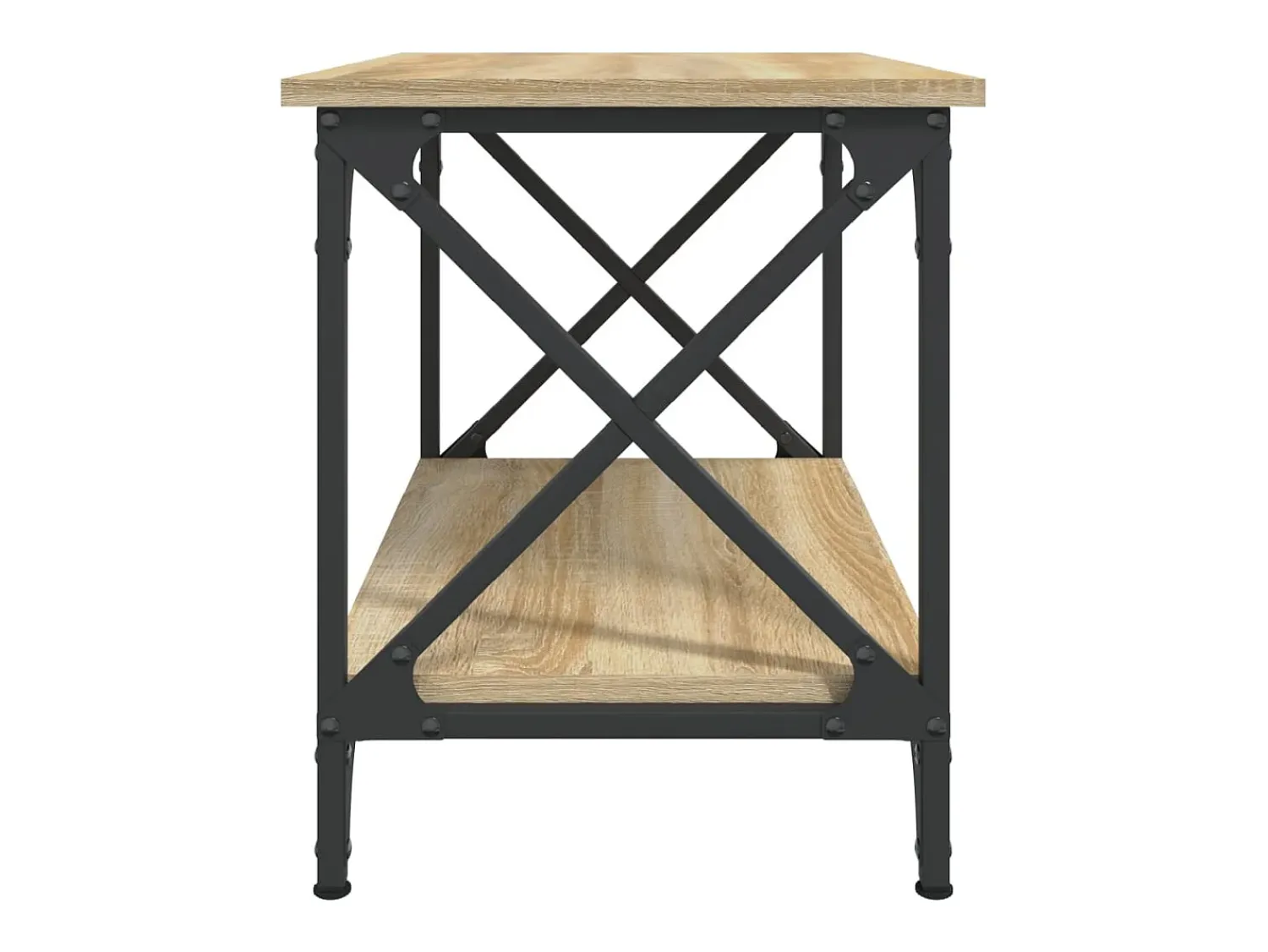 Mesa De Apoio* Mesa de apoio 55x38x45 cm derivados de madeira carvalho sonoma PT130889 Castanho