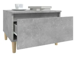Discount vidaxl Mesa de apoio 50x46x35 cm derivados de madeira -cimento Cinzento