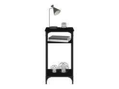 Mesa De Apoio|vidaxl Mesa de apoio 40x30x75 cm derivados de madeira Preto