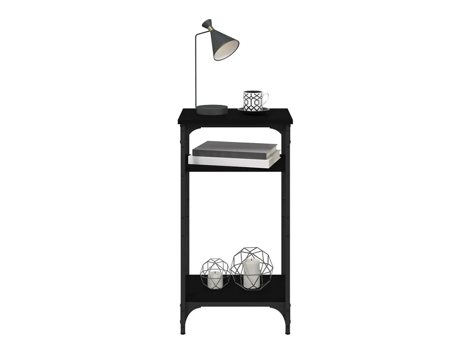 Mesa De Apoio|vidaxl Mesa de apoio 40x30x75 cm derivados de madeira Preto