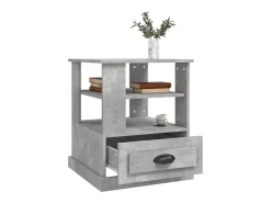 vidaxl Mesa de apoio 50x50x60 cm derivados de madeira -cimento^ Mesa De Apoio