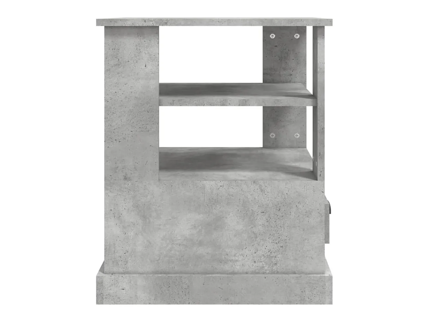 vidaxl Mesa de apoio 50x50x60 cm derivados de madeira -cimento^ Mesa De Apoio